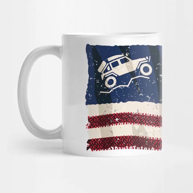 American Off Road 4x4 Overland Flag by hobrath